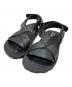JIL SANDER（ジルサンダー）の古着「レザースポーツサンダル/Leather sports sandals」｜ブラック