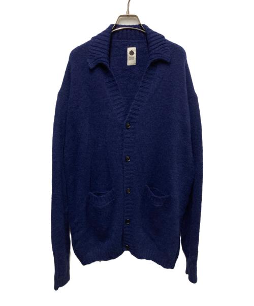 VOWELS（バウルズ）VOWELS (バウルズ) アルパカ混ニットカーディガン ネイビー サイズ:4の古着・服飾アイテム