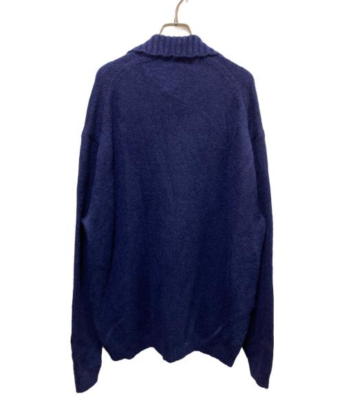 VOWELS（バウルズ）VOWELS (バウルズ) アルパカ混ニットカーディガン ネイビー サイズ:4の古着・服飾アイテム