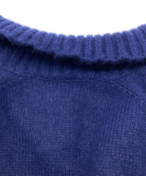 VOWELS（バウルズ）VOWELS (バウルズ) アルパカ混ニットカーディガン ネイビー サイズ:4の古着・服飾アイテム