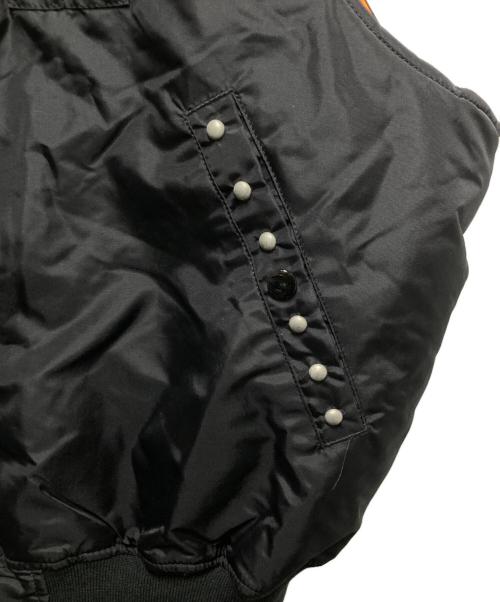 ALPHA（アルファ）ALPHA (アルファ) PARISバック刺繍ベスト ブラック サイズ:	SIZE XLの古着・服飾アイテム
