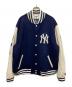 New Era（ニューエラ）の古着「Yankees Motto Varsity Jacket」｜ネイビー×ホワイト