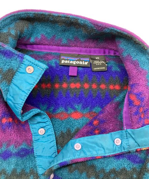 Patagonia（パタゴニア）Patagonia (パタゴニア) サカジャウィア柄 シンチラスナップT パープル サイズ:XSの古着・服飾アイテム