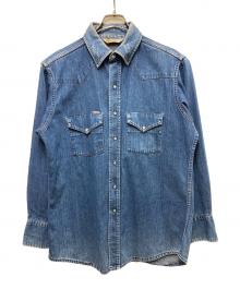 CarHartt（カーハート）の古着「80s デニムウエスタンシャツ」｜インディゴ