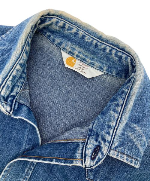 CarHartt（カーハート）CarHartt (カーハート) 80s デニムウエスタンシャツ インディゴ サイズ:不明（実寸サイズ参照）の古着・服飾アイテム