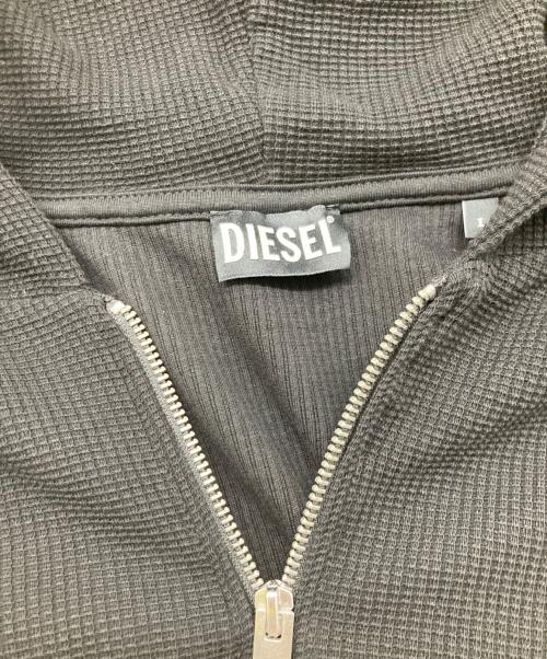DIESEL（ディーゼル）DIESEL (ディーゼル) ジップアップ パーカー ブラック サイズ:Lの古着・服飾アイテム