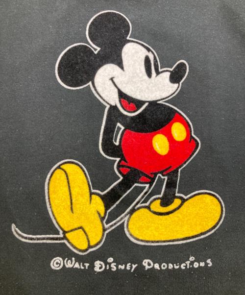 DISNEY（ディズニー）DISNEY (ディズニー) 80s ミッキー刺繍スウェット ブラック サイズ:XLの古着・服飾アイテム