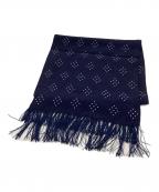 TIMEWORN CLOTHINGタイムウォーンクロージング）の古着「ドット柄 レーヨン ストール/Polka-dot rayon stole」｜ブルー