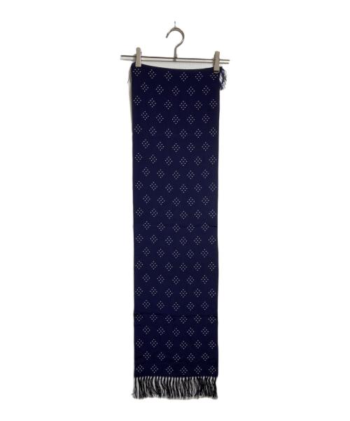 TIMEWORN CLOTHING（タイムウォーンクロージング）Timeworn Clothing (タイムウォーンクロージング) ドット柄 レーヨン ストール/Polka-dot rayon stole ブルー サイズ:不明の古着・服飾アイテム
