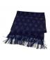 Timeworn Clothing（タイムウォーンクロージング）の古着「ドット柄 レーヨン ストール/Polka-dot rayon stole」｜ブルー