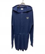 hotter than hellホッターザンヘル）の古着「hood romper」｜ブルー