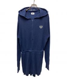 hotter than hell（ホッターザンヘル）の古着「hood romper」｜ブルー