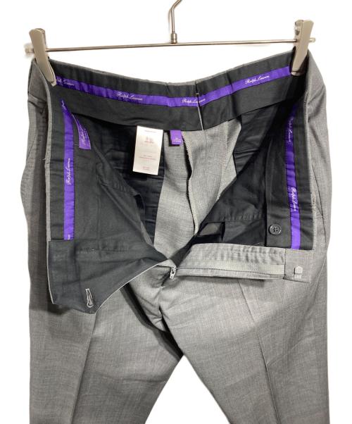 RALPH LAUREN Purple Label（ラルフ ローレン パープル レーベル）RALPH LAUREN Purple Label (ラルフ ローレン パープル レーベル) センタープレスパンツ グレー サイズ:34の古着・服飾アイテム