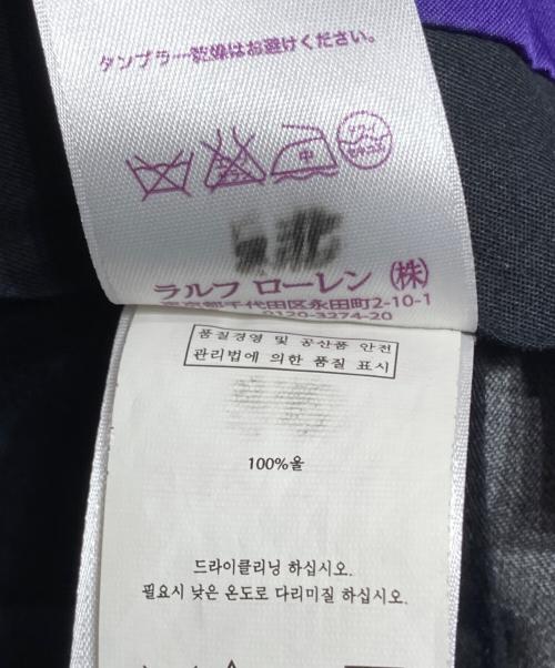 RALPH LAUREN Purple Label（ラルフ ローレン パープル レーベル）RALPH LAUREN Purple Label (ラルフ ローレン パープル レーベル) センタープレスパンツ グレー サイズ:34の古着・服飾アイテム