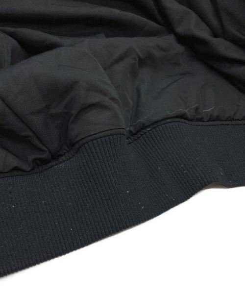 NO MAINTENANCE（ノーメンテナンス）NO MAINTENANCE (ノーメンテナンス) HIGH COLLAR RAW EDGE MILLITARY BOMBER ブラック サイズ:Ｌの古着・服飾アイテム