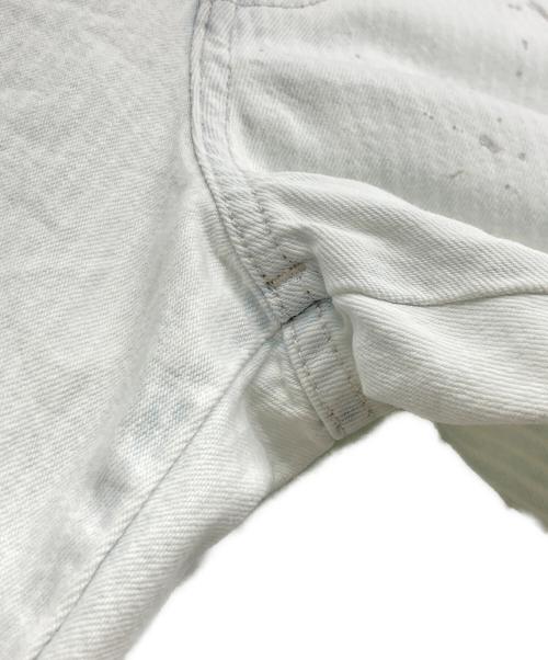 JOHNBULL（ジョンブル）JOHNBULL (ジョンブル) ヒッコリーストライプペインターパンツ ブルー サイズ:26の古着・服飾アイテム