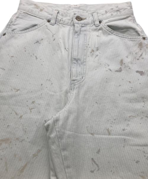 JOHNBULL（ジョンブル）JOHNBULL (ジョンブル) ヒッコリーストライプペインターパンツ ブルー サイズ:26の古着・服飾アイテム
