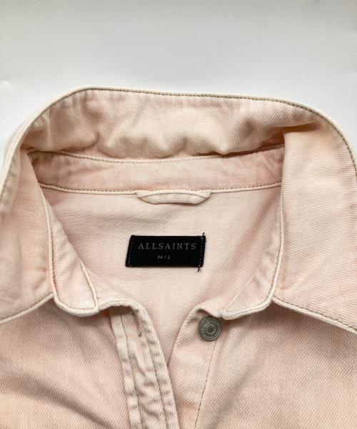 ALL SAINTS（オールセインツ）ALL SAINTS (オールセインツ) シャツジャケット ピンク サイズ:M/Lの古着・服飾アイテム
