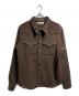 Abelia Edoward goucha（アベリア エドワード ゴウチャ）の古着「LINED EASTER SHIRT/イースターシャツ」｜ブラウン
