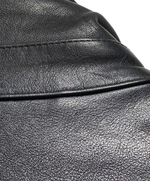 YOKE（ヨーク）YOKE (ヨーク) LEATHER FLIGHT JACKET ブラック サイズ:2の古着・服飾アイテム