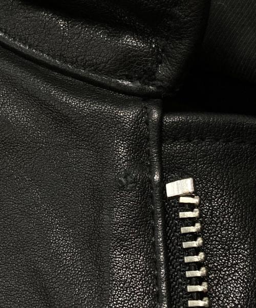 YOKE（ヨーク）YOKE (ヨーク) LEATHER FLIGHT JACKET ブラック サイズ:2の古着・服飾アイテム