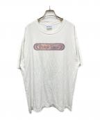 PORN STARポルノスター）の古着「90s ロゴプリントTシャツ」｜ホワイト