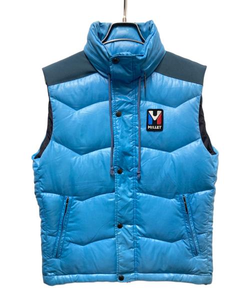 MILLET（ミレー）MILLET (ミレー) レトロダウンベスト スカイブルー サイズ:	SIZE J:Mの古着・服飾アイテム