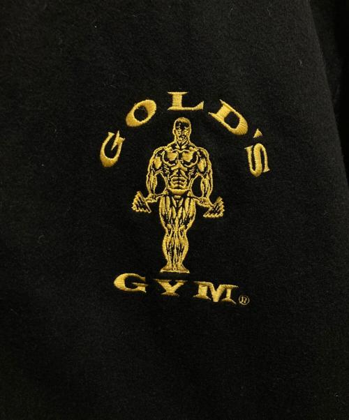 GOLD'S GYM（ゴールドジム）GOLD'S GYM (ゴールドジム) 袖レザースタジャン ブラック サイズ:Mの古着・服飾アイテム