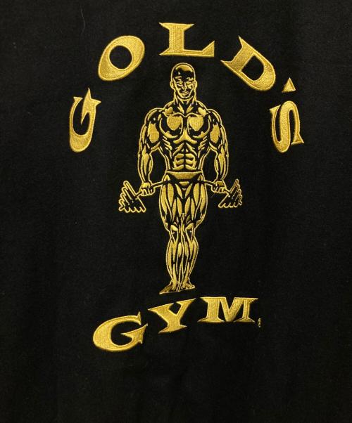 GOLD'S GYM（ゴールドジム）GOLD'S GYM (ゴールドジム) 袖レザースタジャン ブラック サイズ:Mの古着・服飾アイテム