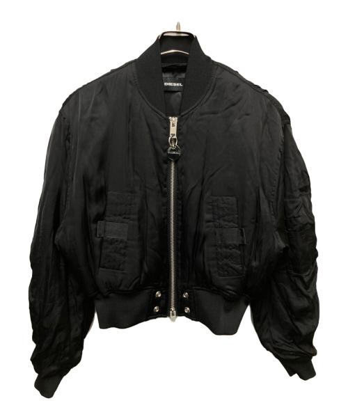 DIESEL（ディーゼル）DIESEL (ディーゼル) W-BRESHA サテンボンバージャケット ブラック サイズ:XSの古着・服飾アイテム