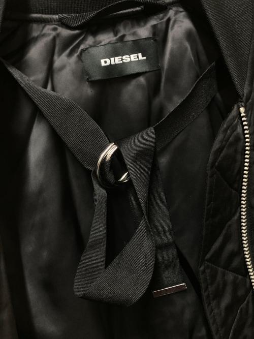 DIESEL（ディーゼル）DIESEL (ディーゼル) W-BRESHA サテンボンバージャケット ブラック サイズ:XSの古着・服飾アイテム