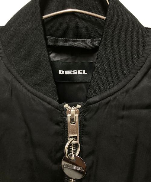 DIESEL（ディーゼル）DIESEL (ディーゼル) W-BRESHA サテンボンバージャケット ブラック サイズ:XSの古着・服飾アイテム