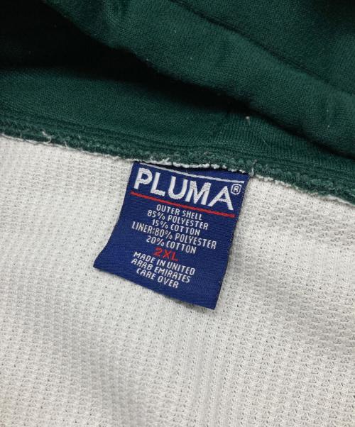 PLUMA（プルマ）PLUMA (プルマ) 裏サーマルジップパーカー グリーン サイズ:	SIZE 2XLの古着・服飾アイテム