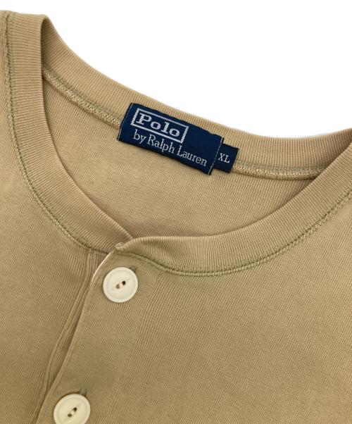 POLO RALPH LAUREN（ポロ・ラルフローレン）POLO RALPH LAUREN (ポロ・ラルフローレン) ラガーシャツ ベージュ サイズ:XLの古着・服飾アイテム