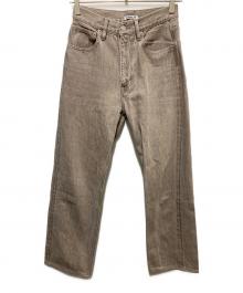 AURALEE（オーラリー）の古着「HARD TWIST FADED BROWN DENIMN 5P PANT」｜ブラウン