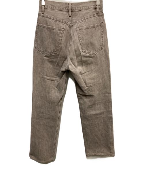AURALEE（オーラリー）AURALEE (オーラリー) HARD TWIST FADED BROWN DENIMN 5P PANT ブラウン サイズ:25の古着・服飾アイテム
