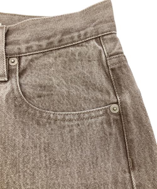 AURALEE（オーラリー）AURALEE (オーラリー) HARD TWIST FADED BROWN DENIMN 5P PANT ブラウン サイズ:25の古着・服飾アイテム
