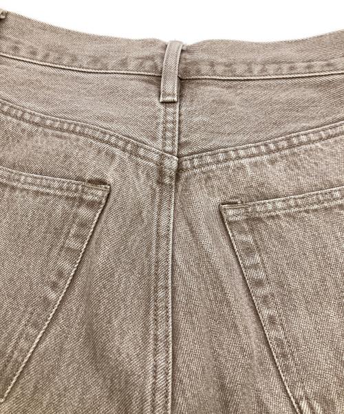 AURALEE（オーラリー）AURALEE (オーラリー) HARD TWIST FADED BROWN DENIMN 5P PANT ブラウン サイズ:25の古着・服飾アイテム
