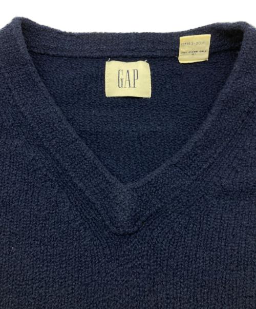 GAP（ギャップ）GAP (ギャップ) 90s Vネックニット ネイビー サイズ:XLの古着・服飾アイテム