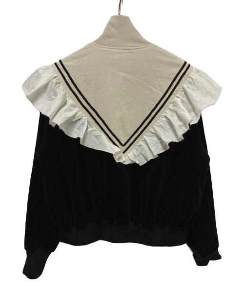 Tanaka Daisuke（タナカ ダイスケ）Tanaka Daisuke (タナカ ダイスケ) FRILL CORDUROY TRACK JACKET ベージュ×ブラック サイズ:Fの古着・服飾アイテム