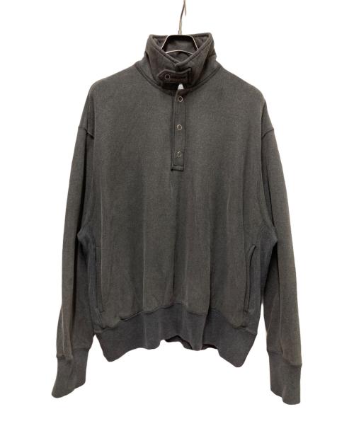 JOHN MASON SMITH（ジョンメイソンスミス）JOHN MASON SMITH (ジョンメイソンスミス) FROSTING CF ハーフスナップスウェット グレー サイズ:Lの古着・服飾アイテム