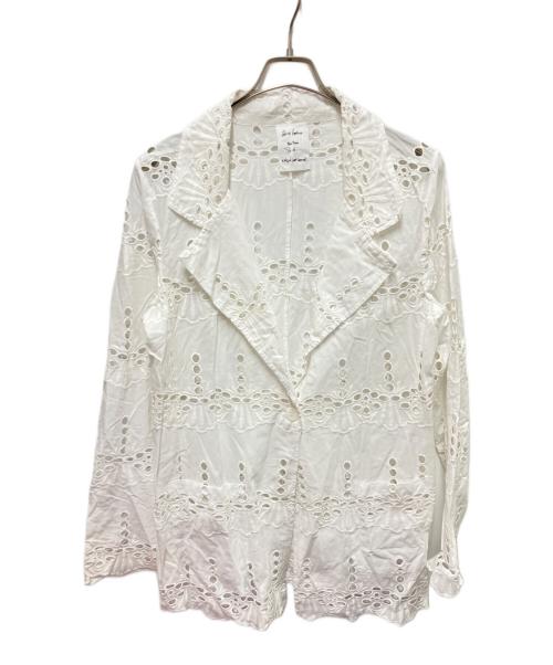 Whim Gazette（ウィムガゼット）Whim Gazette (ウィムガゼット) レースジャケット ホワイト サイズ:Fの古着・服飾アイテム