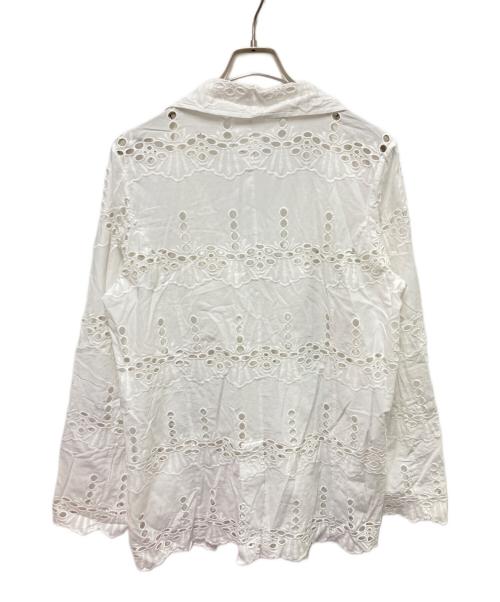 Whim Gazette（ウィムガゼット）Whim Gazette (ウィムガゼット) レースジャケット ホワイト サイズ:Fの古着・服飾アイテム