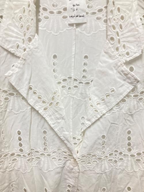 Whim Gazette（ウィムガゼット）Whim Gazette (ウィムガゼット) レースジャケット ホワイト サイズ:Fの古着・服飾アイテム
