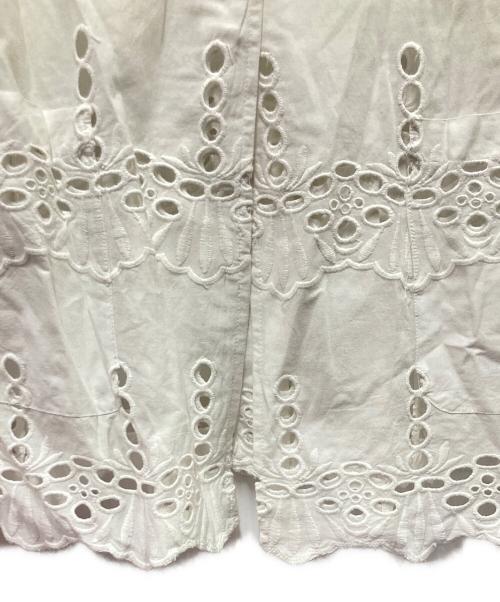 Whim Gazette（ウィムガゼット）Whim Gazette (ウィムガゼット) レースジャケット ホワイト サイズ:Fの古着・服飾アイテム