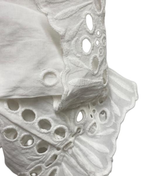 Whim Gazette（ウィムガゼット）Whim Gazette (ウィムガゼット) レースジャケット ホワイト サイズ:Fの古着・服飾アイテム