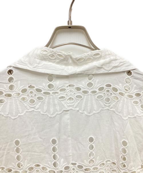 Whim Gazette（ウィムガゼット）Whim Gazette (ウィムガゼット) レースジャケット ホワイト サイズ:Fの古着・服飾アイテム