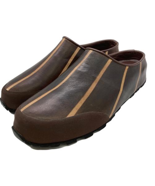 ASAHISATO（アサヒサトウ）ASAHISATO (アサヒサトウ) PATINE MULE ブラウン サイズ:27cmの古着・服飾アイテム