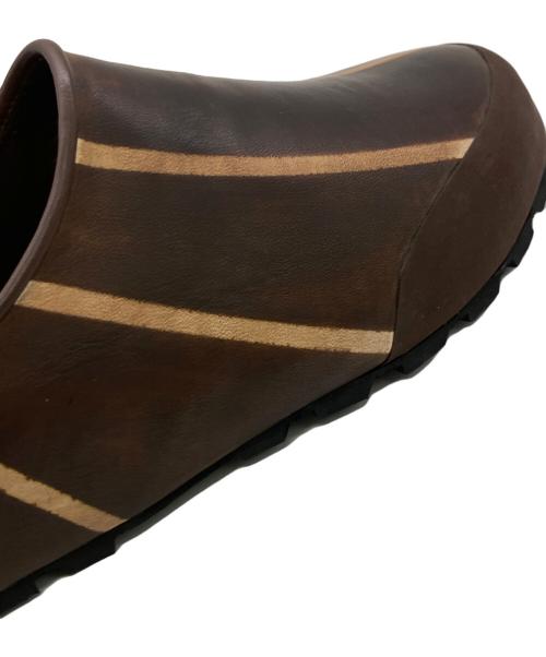 ASAHISATO（アサヒサトウ）ASAHISATO (アサヒサトウ) PATINE MULE ブラウン サイズ:27cmの古着・服飾アイテム