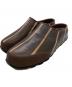 ASAHISATO（アサヒサトウ）の古着「PATINE MULE」｜ブラウン